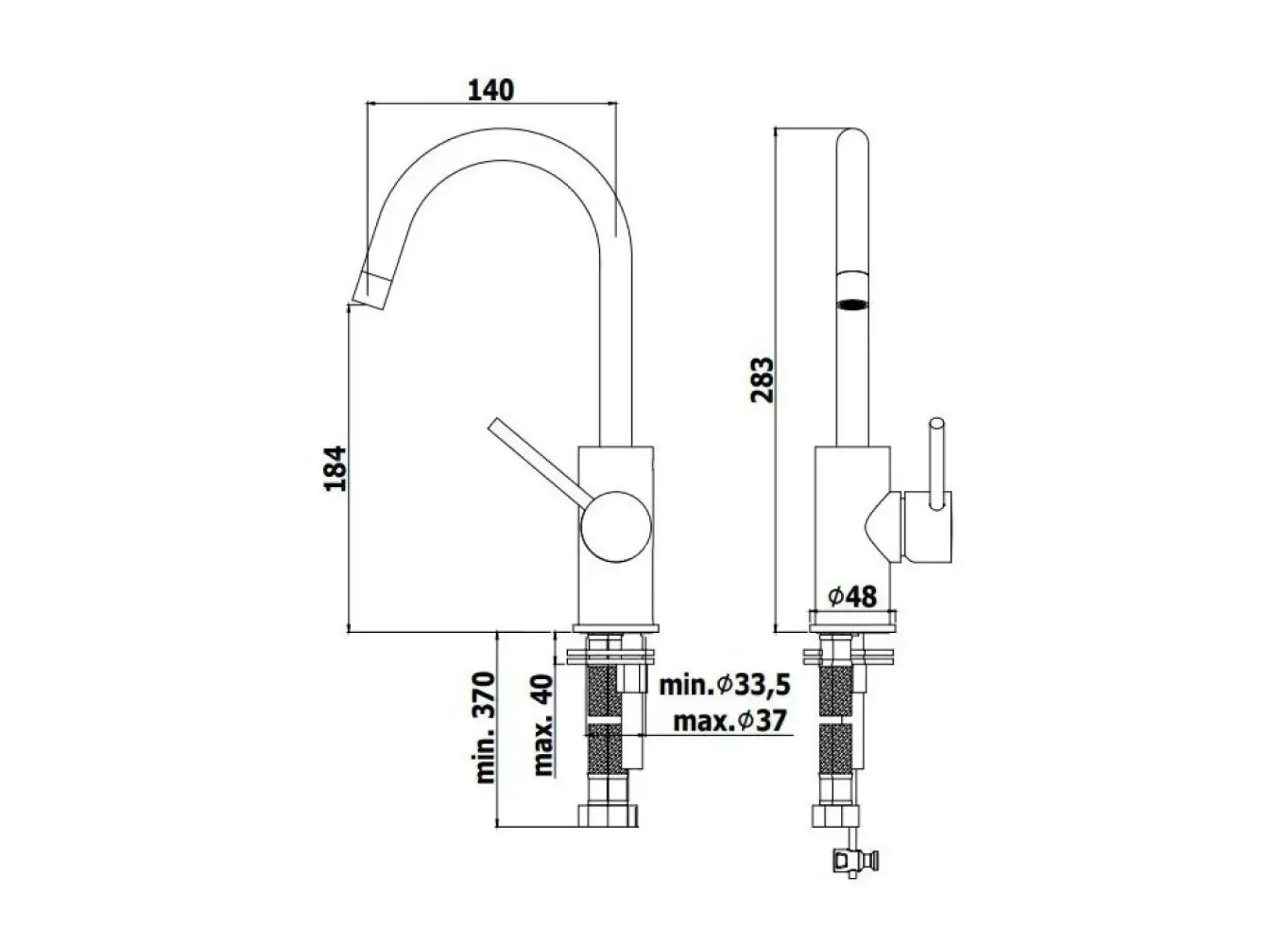 Змішувач для умивальника Paffoni Light без донного клапана, Brushed Black Nickel (LIG078NKNSP) Фото - 1