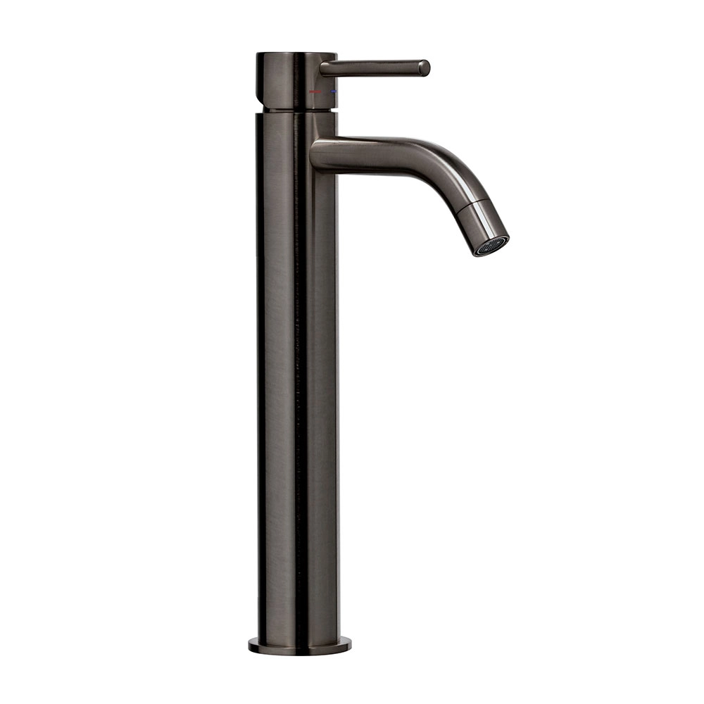 Змішувач для умивальника Paffoni Light високий, Brushed Black Nickel (LIG081NKNSP)