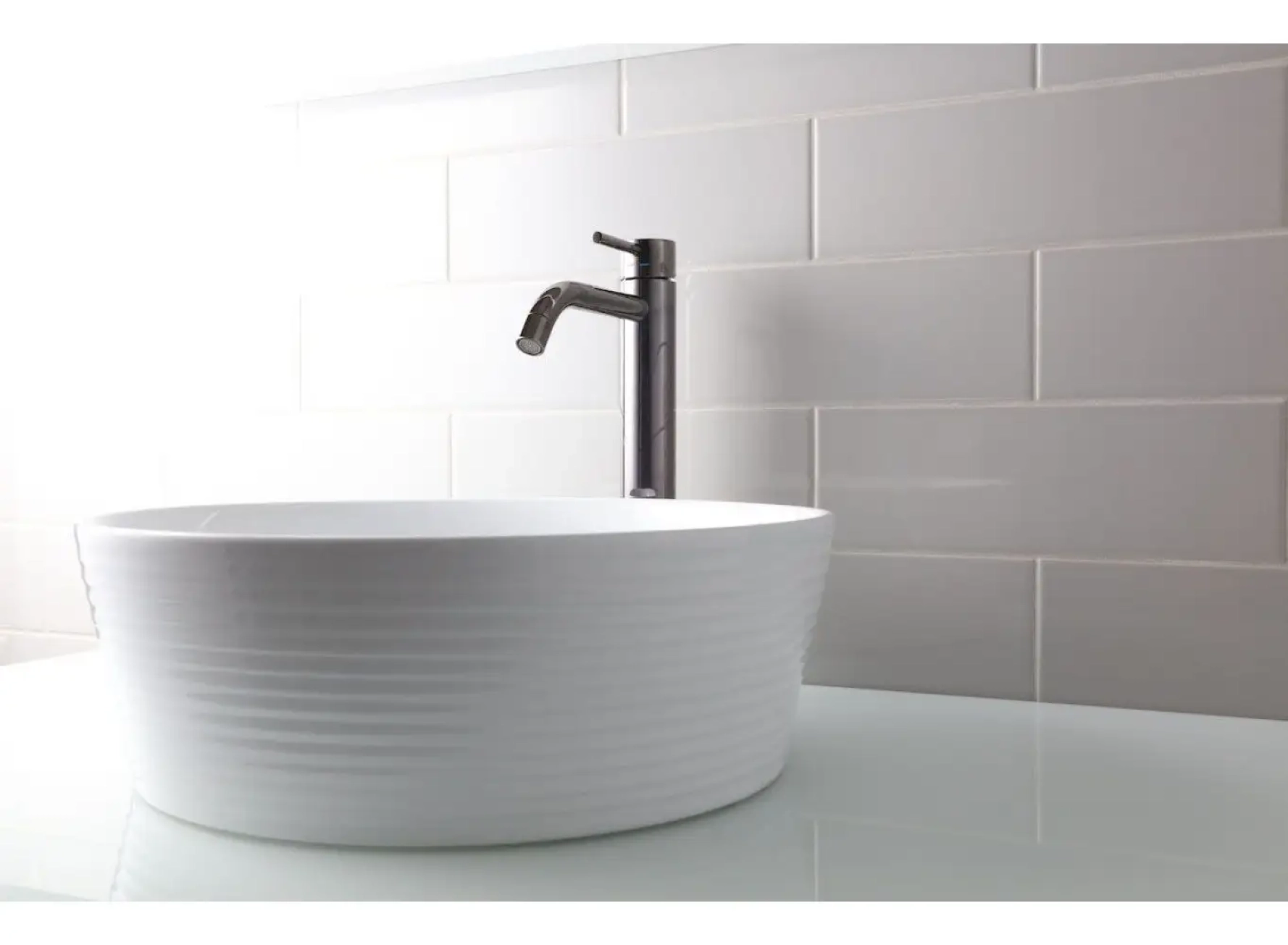 Змішувач для умивальника Paffoni Light високий, з донним клапаном, Brushed Black Nickel (LIG085NKNSP) Фото - 1