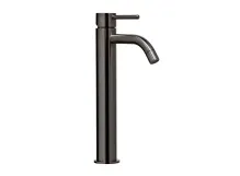 Смеситель для умывальника Paffoni Light высокий, с донным клапаном, Brushed Black Nickel (LIG085NKNSP)