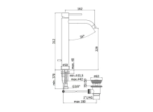 Змішувач для умивальника Paffoni Light, чорний (LIG085NO) Фото - 2