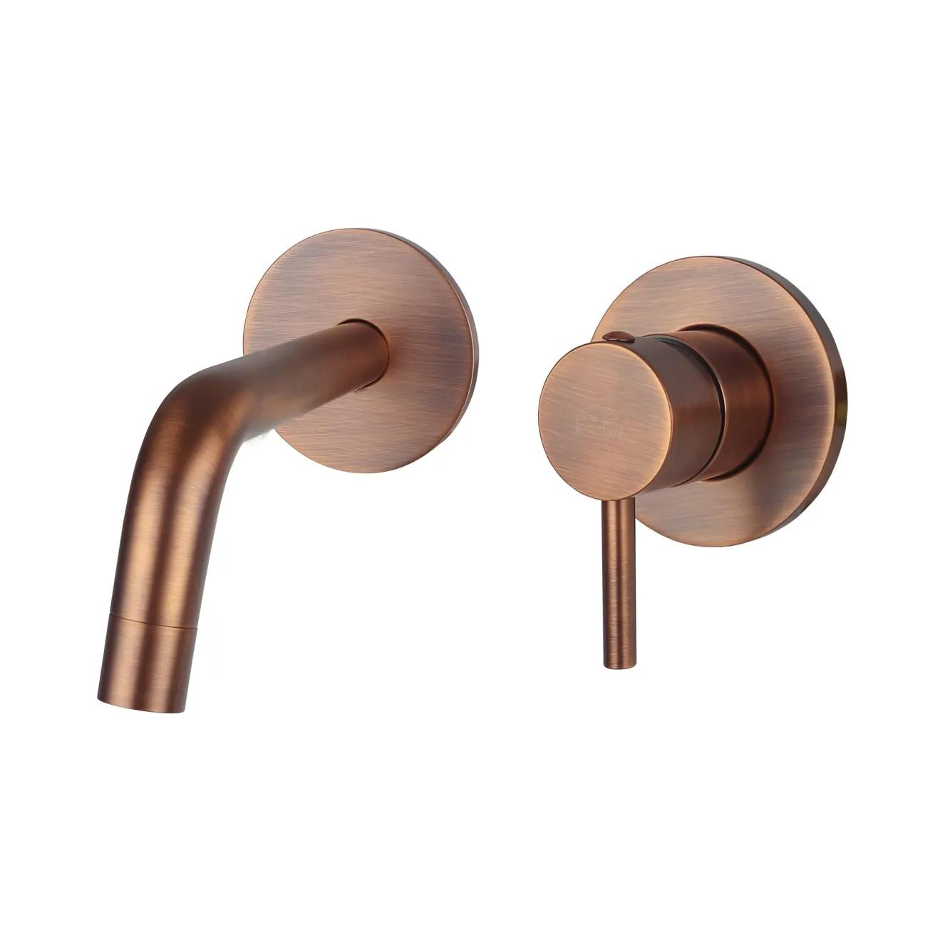 Змішувач для умивальника настінний Paffoni Light, вилив 12,3 см, Brushed Copper (LIG104RMSP70)