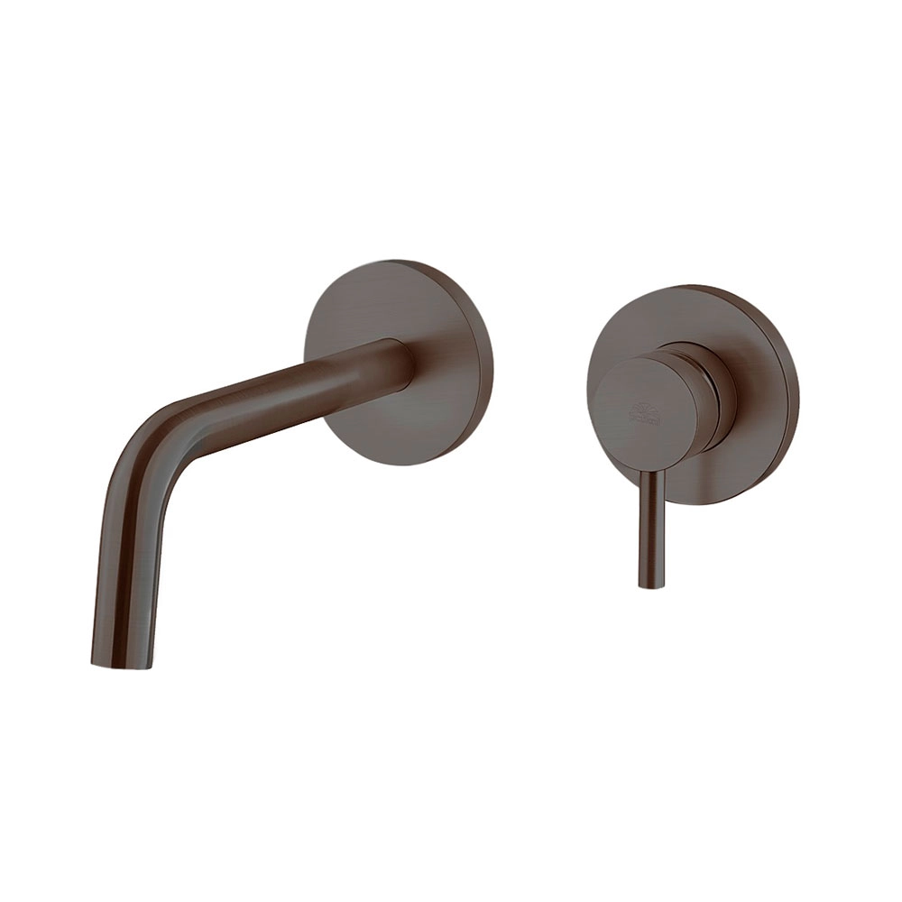 Смеситель для умывальника настенный Paffoni Light, излив 17.8 см, Brushed Black Nickel (LIG105NKNSP70)