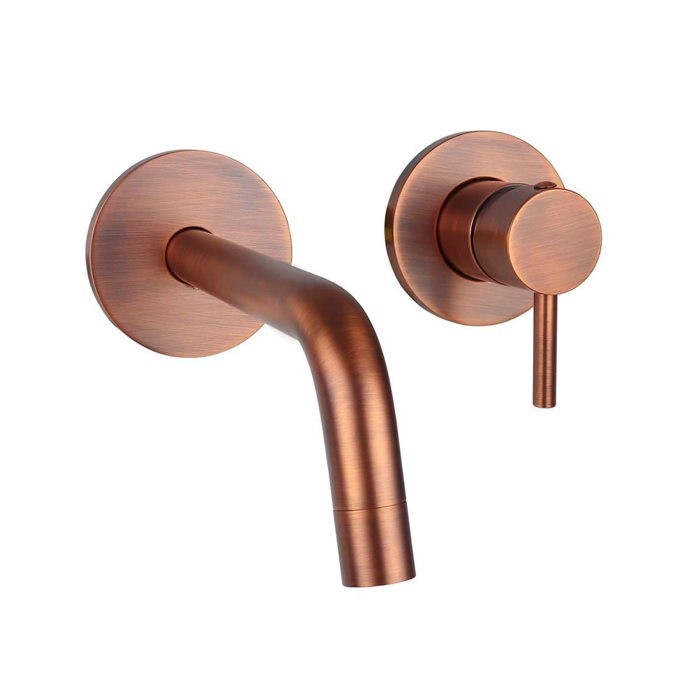 Змішувач для умивальника настінний Paffoni Light, вилив 17,8 см, Brushed Copper (LIG105RMSP70)