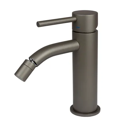 Змішувач для біде Paffoni Light без донного клапана Mercury Grey (LIG131MG)
