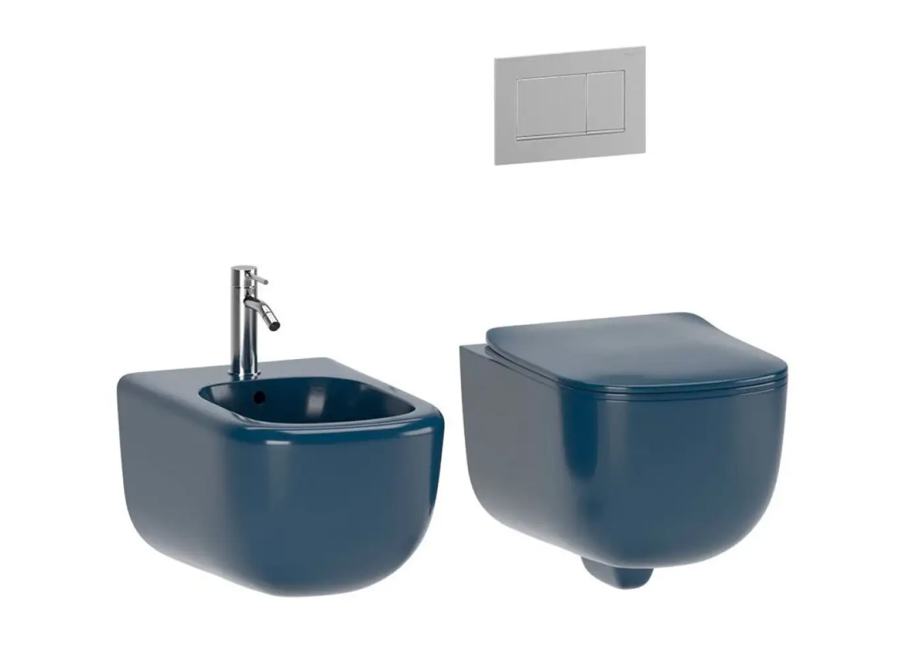 Смеситель для биде Paffoni Light с донным клапаном, Brushed Black Nickel (LIG135NKNSP) Фото - 1