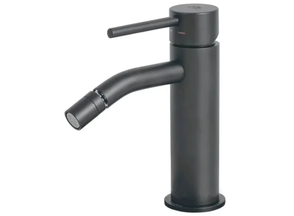 Смеситель для биде Paffoni Light с донным клапаном, Brushed Black Nickel (LIG135NKNSP)