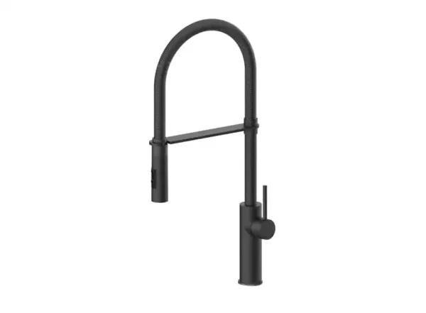 Смеситель для мойки Paffoni Light Professional, матовый черный (LIG179NONO)