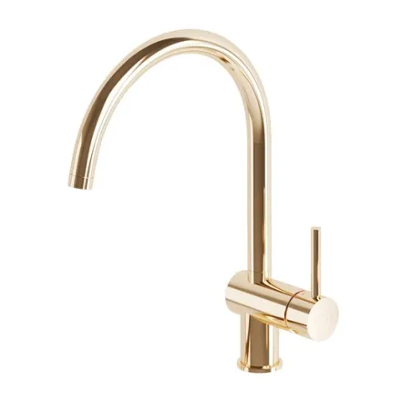 Смеситель для кухни Paffoni Light, с поворотным изливом, Honey Gold (LIG280HG)