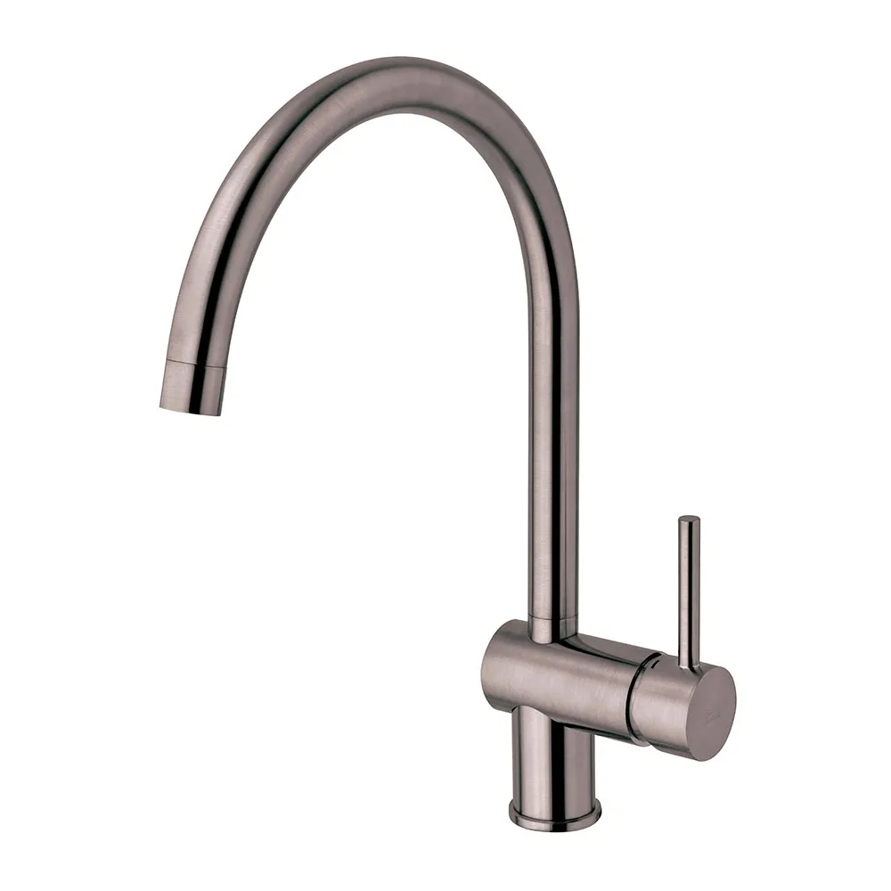 Змішувач для кухні Paffoni Light, з поворотним виливом, Brushed Black Nickel (LIG280NKNSP)