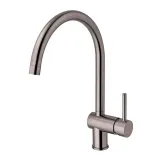 Змішувач для кухні Paffoni Light, з поворотним виливом, Brushed Black Nickel (LIG280NKNSP)