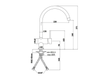 Смеситель для мойки Paffoni Light, черный матовый (LIG280NO) Фото - 2