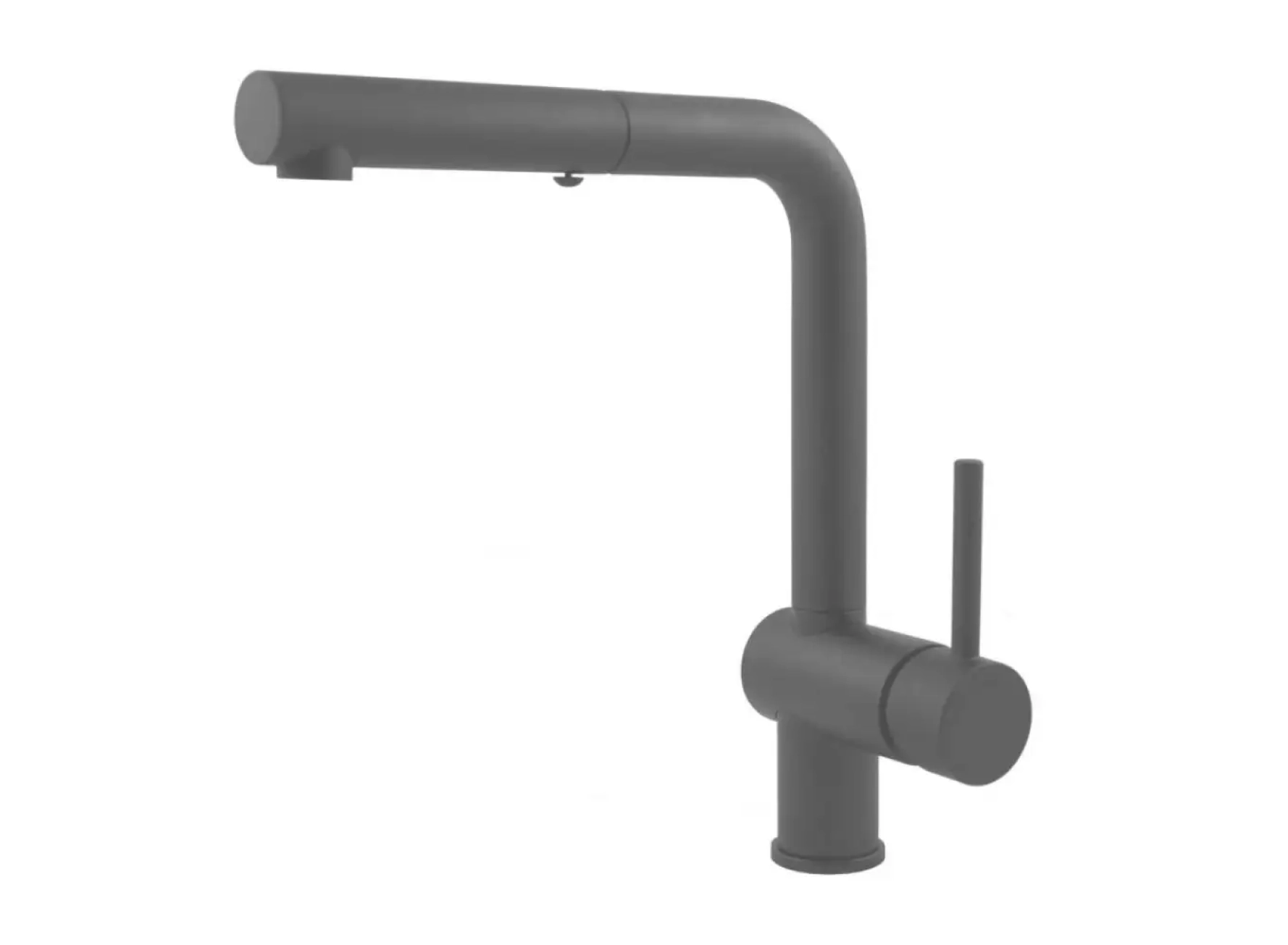 Смеситель для кухни Paffoni Light, с выдвижным изливом, Mercury Grey (LIG285MG-MET)