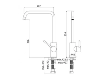 Смеситель для мойки Paffoni Light, хром (LIG980CR) Фото - 2