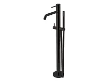 Смеситель для ванны/душа Paffoni Light, напольный, внешняя часть, Brushed Black Chrome (LIGBOX032NKNSP)