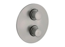 Смеситель для душа с термостатом Paffoni Light на 2 выхода, Brushed Black Nickel (LIQ018NKNSP)