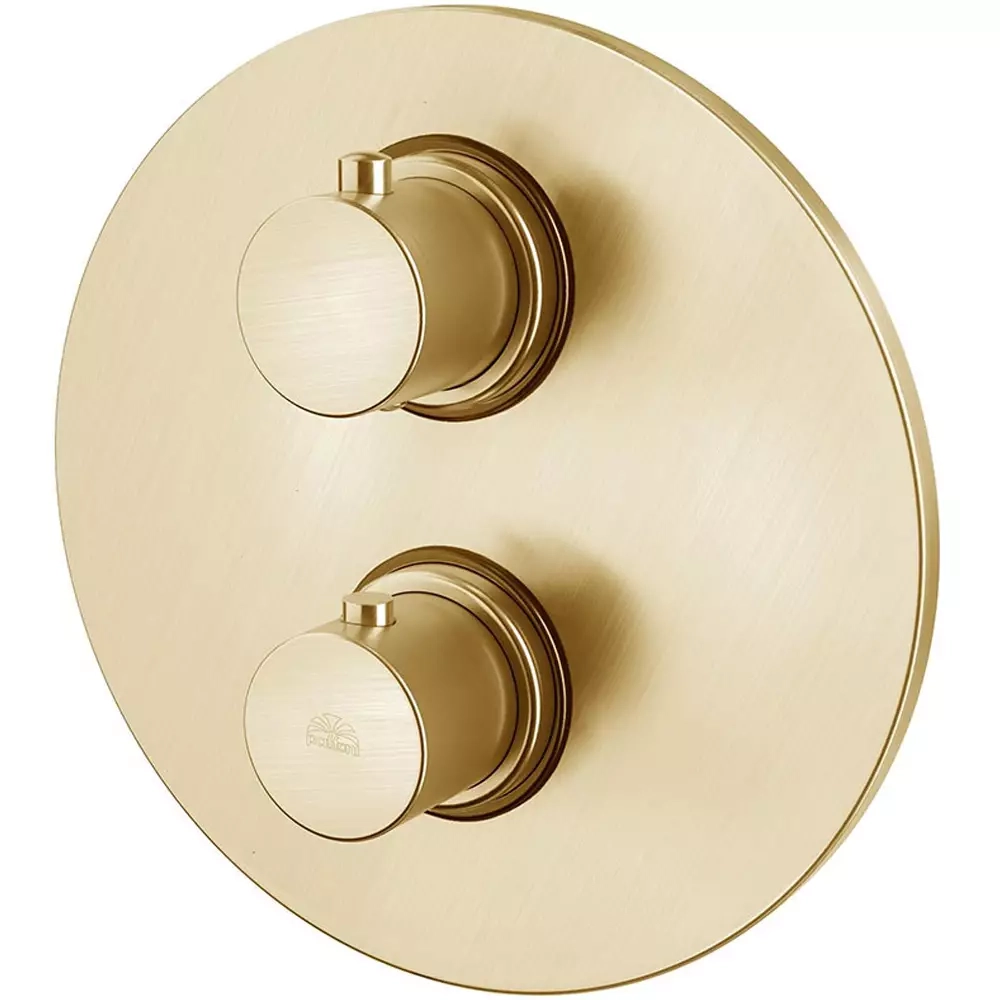 Термостат для душу Paffoni Light, на 3 виходи, Brushed Honey Gold (LIQ019HGSP)