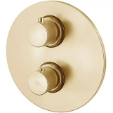 Термостат для душу Paffoni Light, на 3 виходи, Brushed Honey Gold (LIQ019HGSP)