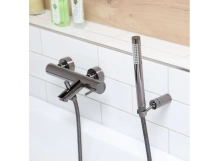 Змішувач для ванни/душу з термостатом Paffoni Light, Brushed Black Nickel (LIQ023NKNSP) Фото - 1