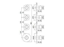 Термостат для душа/ванны Paffoni Modular Box 3 функции, хром (MDE019CR) Фото - 3