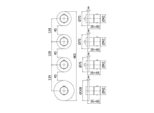 Термостат для душа/ванны PAFFONI Modular Box 3 положения, медовое золото (MDE019HG) Фото - 2