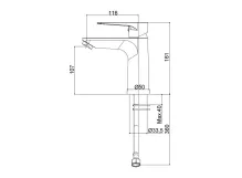 Смеситель для умывальника Paffoni Orange, без слива, CROMO (OG071CR) Фото - 2