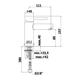 Смеситель для умывальника Paffoni Stick, хром (SK071HCR) Фото - 3