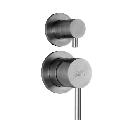 Смеситель для душа Paffoni Steel, сталь (STEEL015AC)