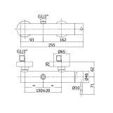 Смеситель для душа Paffoni Steel, сталь (STEEL168RAC) Фото - 1