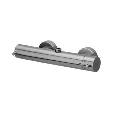 Смеситель для душа с термостатом Paffoni Steel, сталь (STEELQ168RAC)