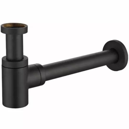 Сифон для умивальника Paffoni Light, чорний матовий (ZACC240NO)