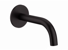 Вилив настінний Paffoni L=175 мм, Brushed Black Chrome (ZBOC139NKNSP)