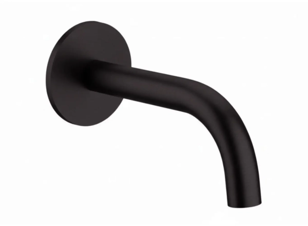 Вилив настінний Paffoni L=175 мм, Brushed Black Chrome (ZBOC139NKNSP)