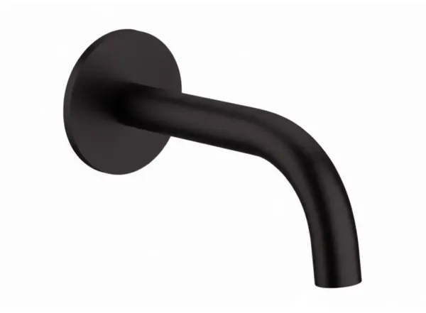 Вилив настінний Paffoni L=175 мм, Brushed Black Chrome (ZBOC139NKNSP)