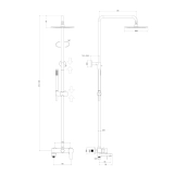 Душевая система Paffoni BLU, черный матовый (ZCOL632NO) Фото - 4
