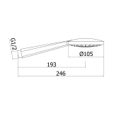 Ручной душ Paffoni Docce Giada, хром (ZDOC105CR) Фото - 1