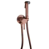 Гигиенический душ со смесителем Paffoni Tweet Round Mix, Brushed Copper (ZDUP110RMSP)