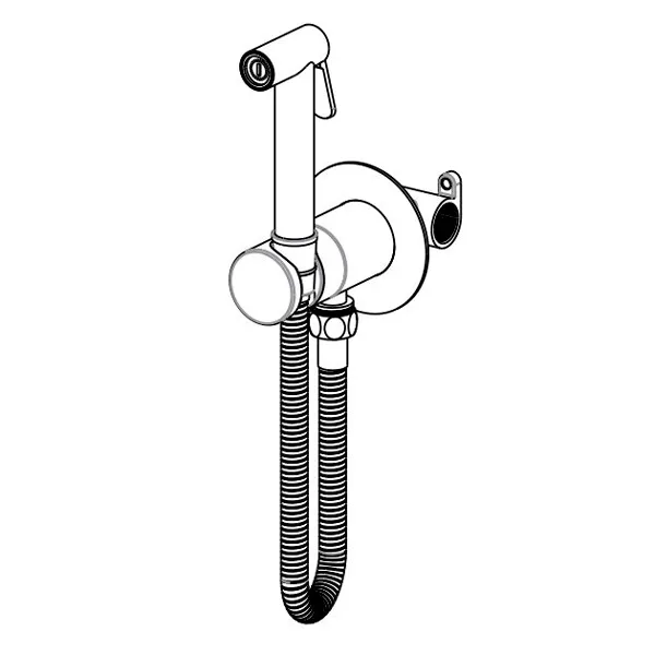 Гігієнічний душ Paffoni new BIDET KIT із запірним змішувачем, чорний матовий Фото - 1
