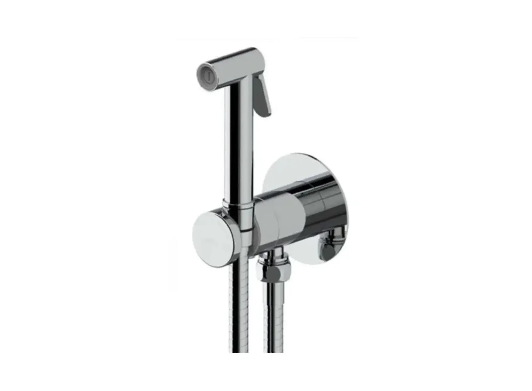 Гігієнічний душ Paffoni new BIDET KIT із запірним змішувачем, сталь.