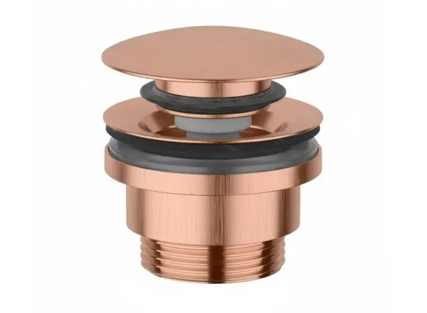 Донний клапан Paffoni Simple Rapid, Clic-Clac 1”1/4G, Brushed Copper PVD (ZSCA050RASP)