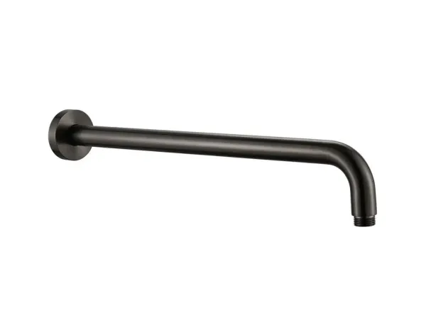 Кронштейн для верхнього душу Paffoni, круглий, 30 см, Brushed Black Chrome (ZSOF035NKNSP)
