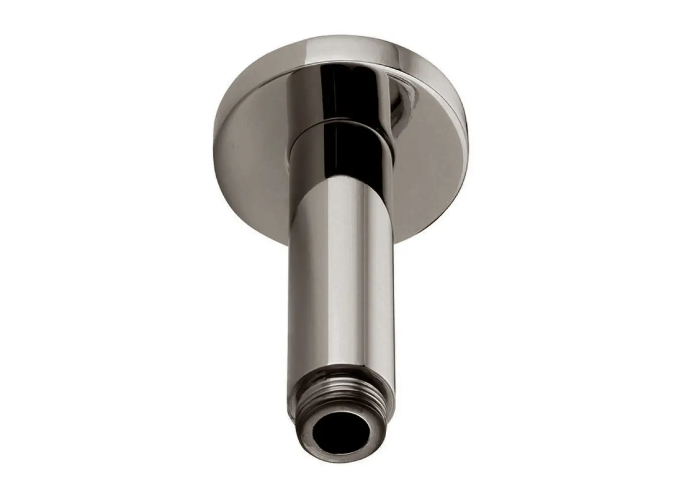Тримач верхнього душу Paffoni Light, стельовий 120 мм, Brushed Black Chrome (ZSOF064NKNSP)