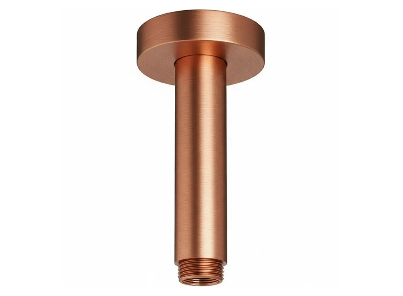 Держатель верхнего душа Paffoni, потолочный, круглый, d=6 см, l=12 см, Brushed Copper PVD (ZSOF064RASP)