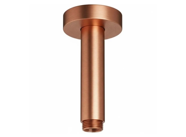 Тримач верхнього душу Paffoni, стельовий, круглий d=6 см, l=12 см, Brushed Copper PVD (ZSOF064RASP)