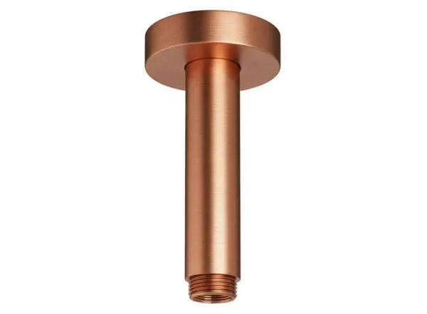 Тримач верхнього душу Paffoni, стельовий, круглий d=6 см, l=12 см, Brushed Copper PVD (ZSOF064RASP)