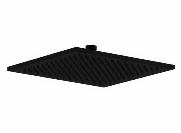 Верхній душ Paffoni Quadro SYNCRO PLUS 25x25 см із шарніром 1/2 дюйма, Matt Black (ZSOF146NO)
