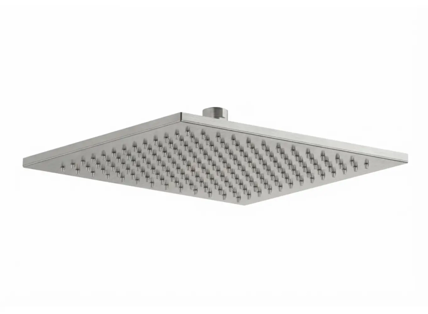 Верхній душ Paffoni Quadro SYNCRO PLUS 25x25 см із шарніром 1/2 дюйма, Steel Looking (ZSOF146ST)