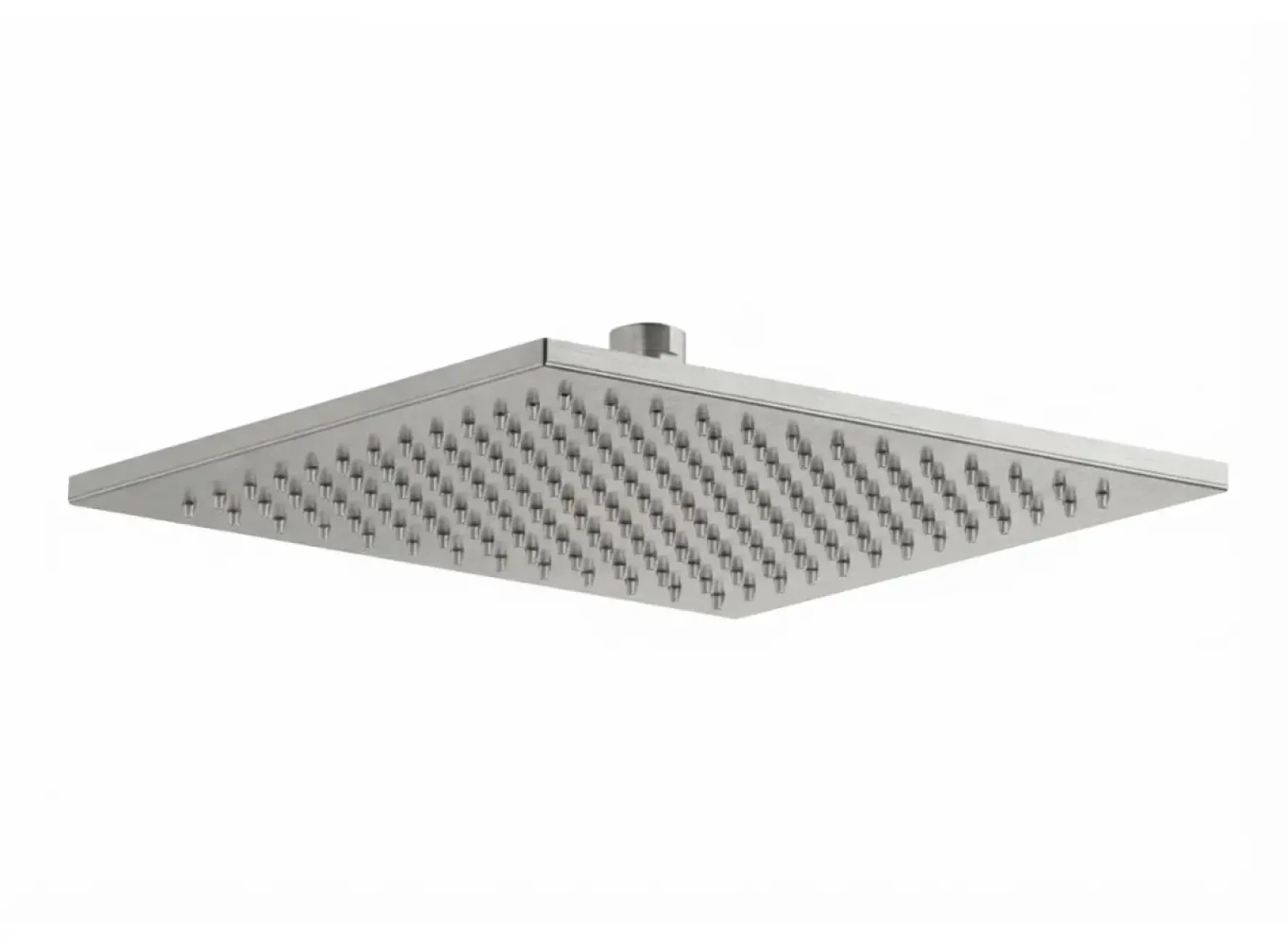 Верхний душ Paffoni Quadro SYNCRO PLUS 25x25 см с шарниром 1/2 дюйма, Steel Looking (ZSOF146ST)