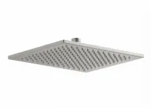 Верхний душ Paffoni Quadro SYNCRO PLUS 25x25 см с шарниром 1/2 дюйма, Steel Looking (ZSOF146ST)
