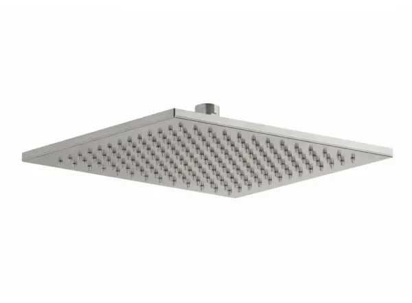 Верхній душ Paffoni Quadro SYNCRO PLUS 25x25 см із шарніром 1/2 дюйма, Steel Looking (ZSOF146ST)